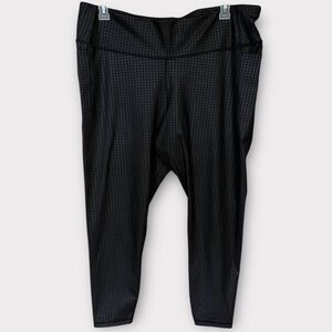 Gap Fit Women’s Regular XXL Houndstooth Black Full Length Leggings
